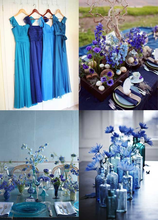 Modrá barva svatby - Obrázek č. 98
