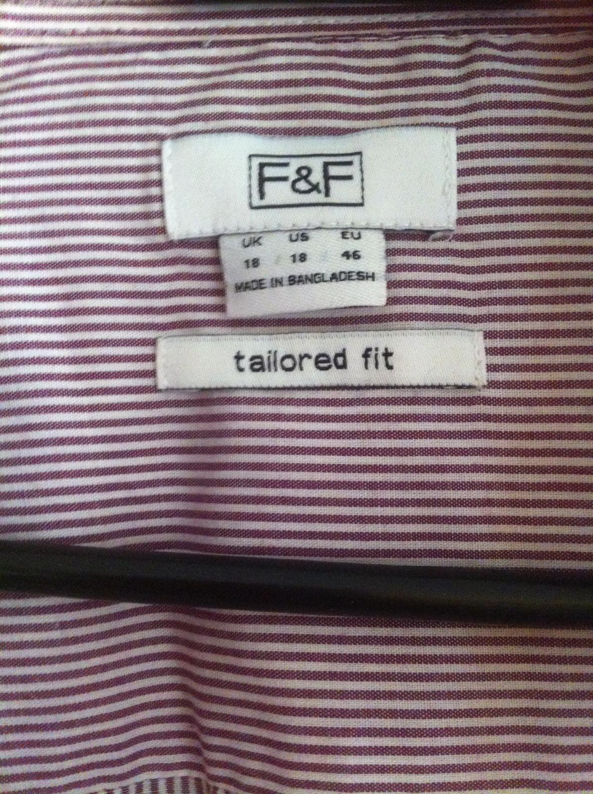 Fialovo-bílá proužkovaná košile značky F&F - Obrázek č. 3