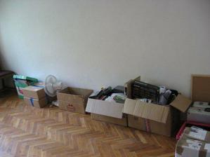 dětský pokoj - první etapa úklidu