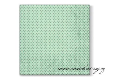 Ubrousky mint-green s puntíky - Obrázek č. 1