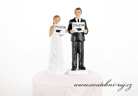Figurky vtipné na svatební dort - Obrázek č. 1