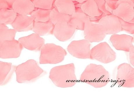 Textilní plátky růží růžové - Obrázek č. 1