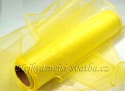 organza na výzdobu stolů