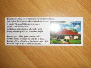 Tip na svatební dárky do obálky