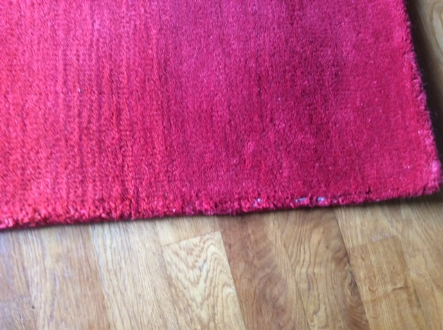 Červený vlněný koberec 60x90 cm - Obrázek č. 4
