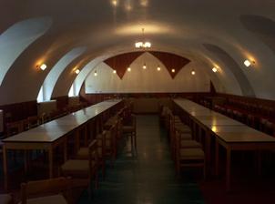 Sál, kde bude hostina. Bude krásně vyzdobený