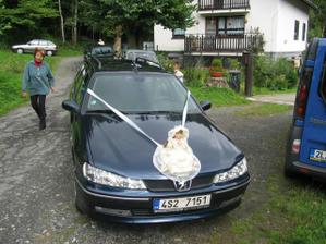 výzdoba auta nevěsty - inspirace