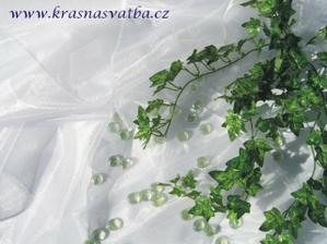 Organza ako výzdoba "svatební tabule"