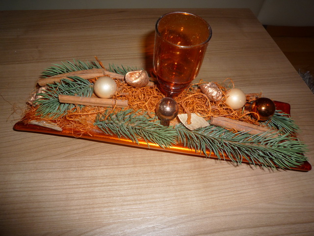 vianočná dekorácia na stol - Obrázok č. 1