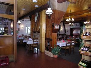 vnitřek restaurace