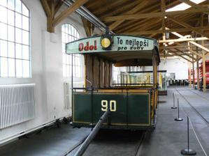 a tady už jsme po obídku v muzeu tramvají