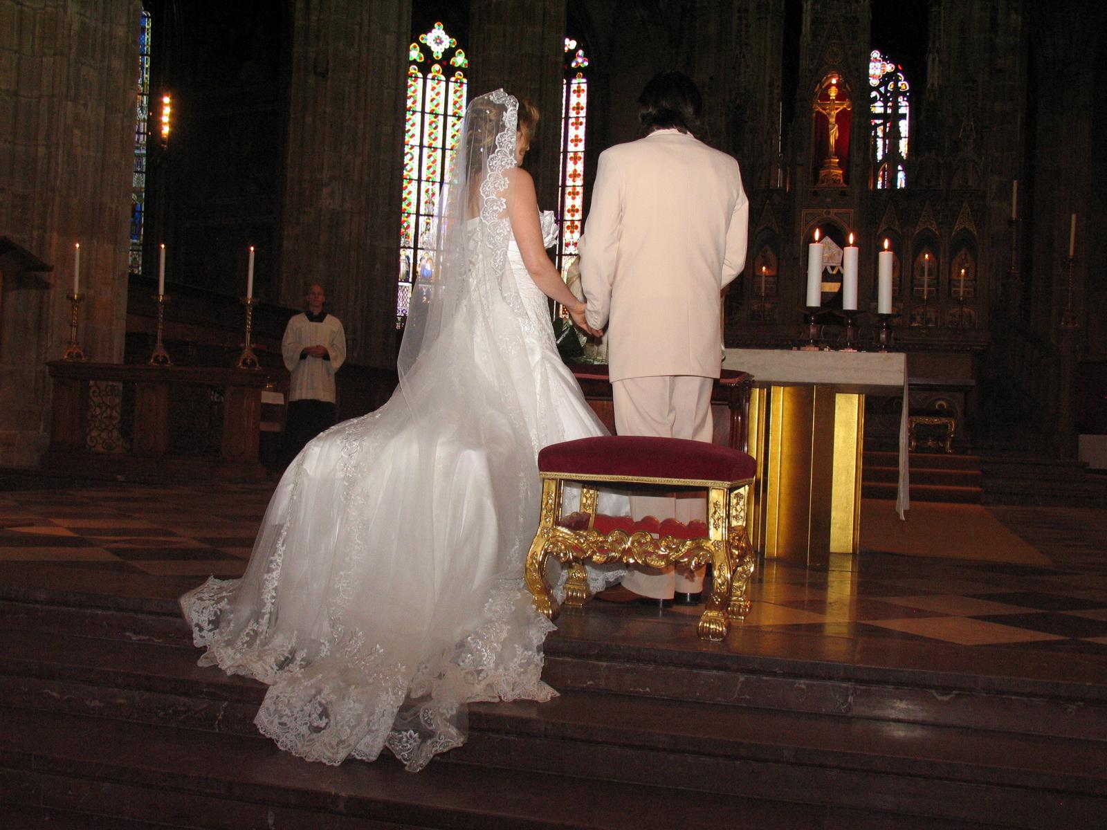 Krajkové svatební šaty - Obrázek č. 1