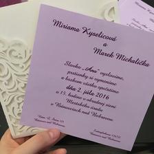 Oznámenie a text :)