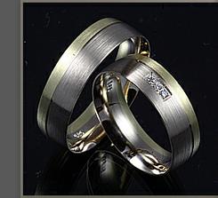 Prstýnky budou podobné- bílé a červené zlato+diamant